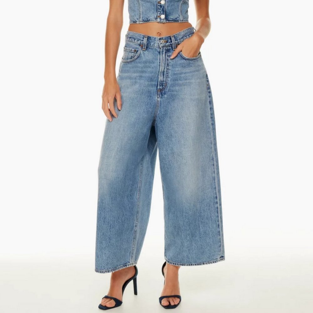 NEW AGOLDE Valeria Baggy Drop Crotch Jeans